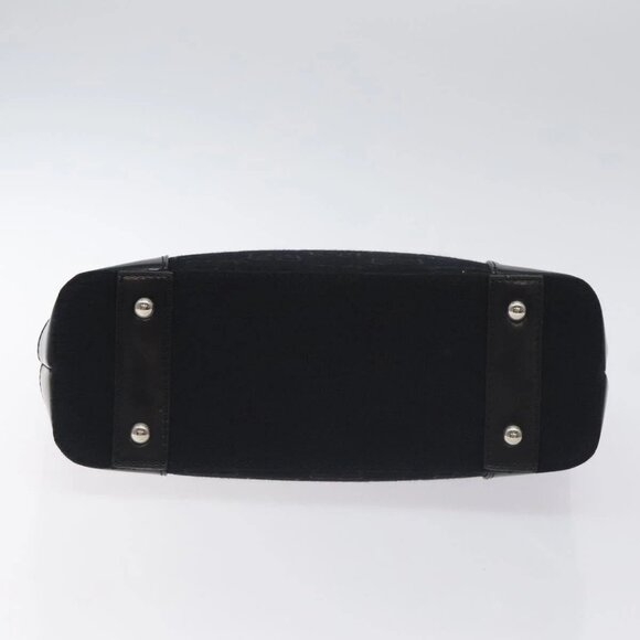 BALENCIAGA Hand Bag Canvas Black Auth SW1025 - Picture 7 of 16